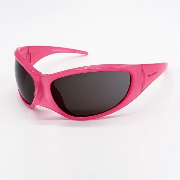 NEW BB0252S 002 BALENCIAGA PINK GREY OVAL WOMEN BALENCIAGA SUNGLASSES s-l400.jpg main image 3